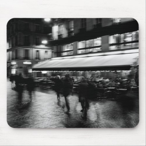 Cool modern urban blurry Paris Mouse Pad