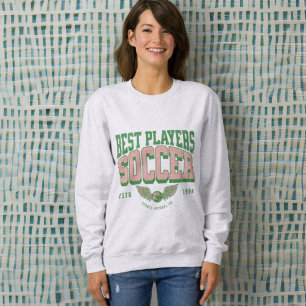 Cool modern vintage New jersey Soccer player  Sweatshirt