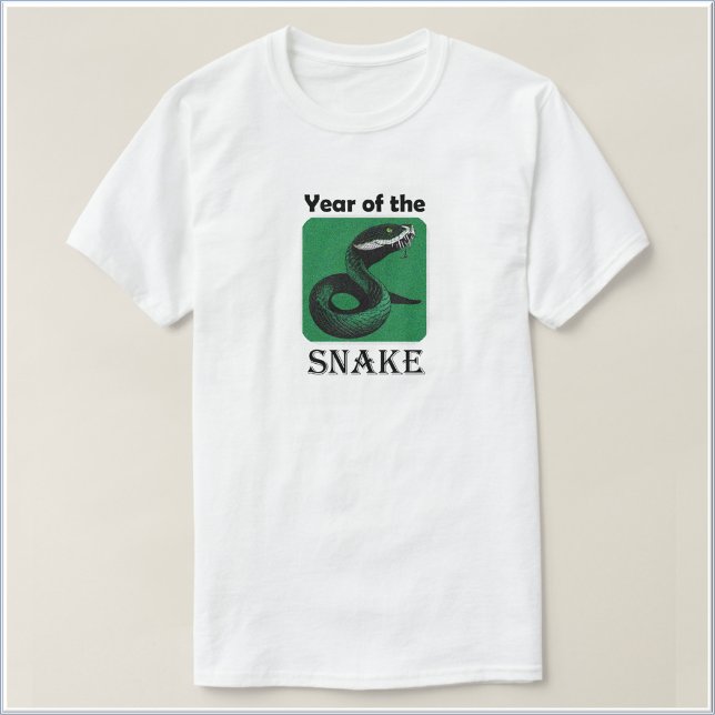 Cool Modern Year of the Snake Chinese Zodiac T-Shirt (Creator Uploaded)