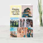 Cool Modern Yellow Photos Celebrated grid 21 Years Card<br><div class="desc">Cool modern yellow photos collage grid 21 birthday,  add 8 of your friends favorite photo with a modern and cool elegant script font typography. Add your message inside.</div>
