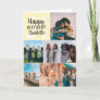 Cool Modern Yellow Photos Celebrated grid 21 Years Card