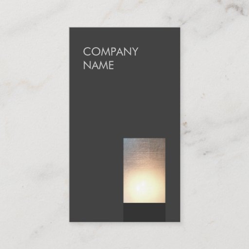 Customizable Modern Zen Glow Minimalist Black Business Card