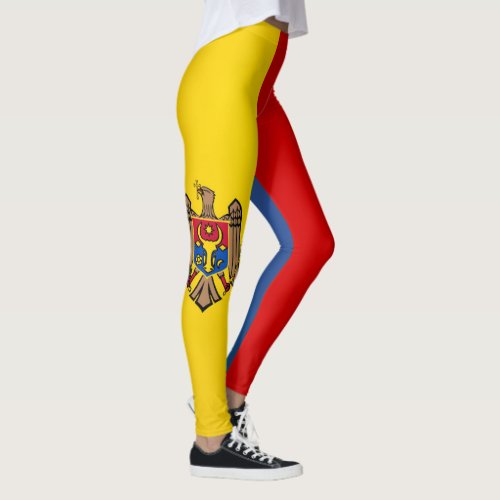 Cool Moldova Flag Fashion Leggings