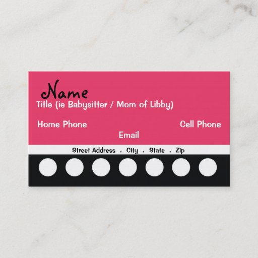 Customizable Cool Mom Business Card