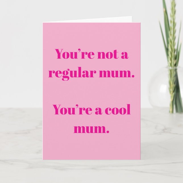 Cool mom card (Front)