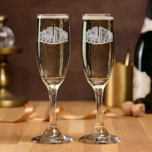 Cool Mom  Champagne Flute