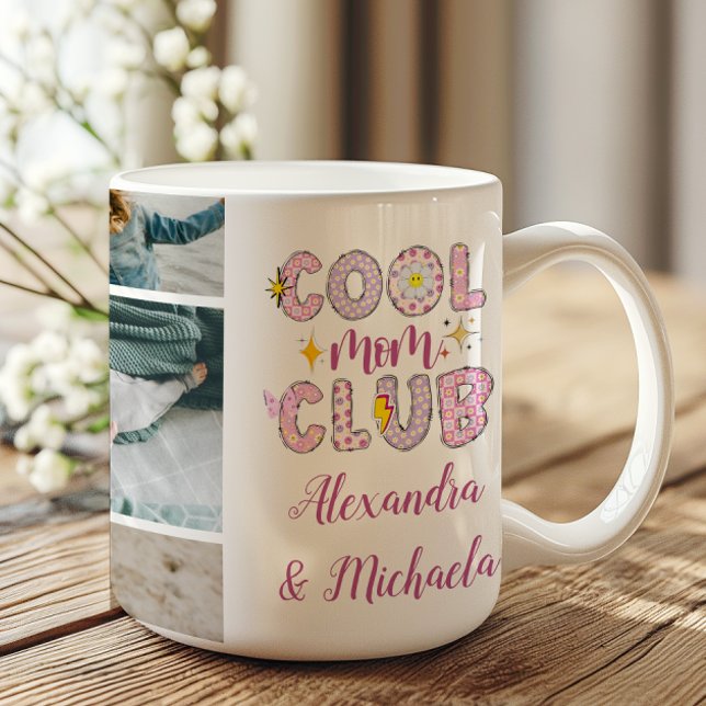 Cool Mom Club Retro 7 Photo Mug (Creator Uploaded)