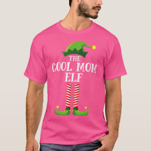 Cool Mom Elf Matching Family Group Christmas Party T-Shirt