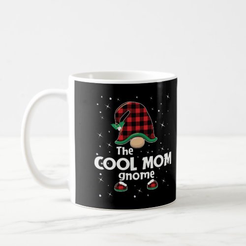 Cool Mom Gnome Buffalo Plaid Matching Christmas Gi Coffee Mug