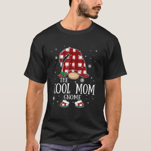 Cool Mom Gnome Buffalo Plaid Matching Family Chris T_Shirt