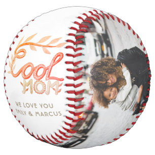 Cool Mom Hand Lettering Mother Keepsake Photo Softball