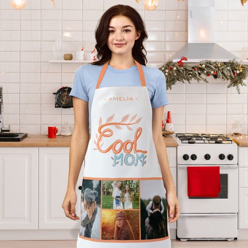 Cool Mom Hand Lettering Mothers Day 4 Photo  Apron