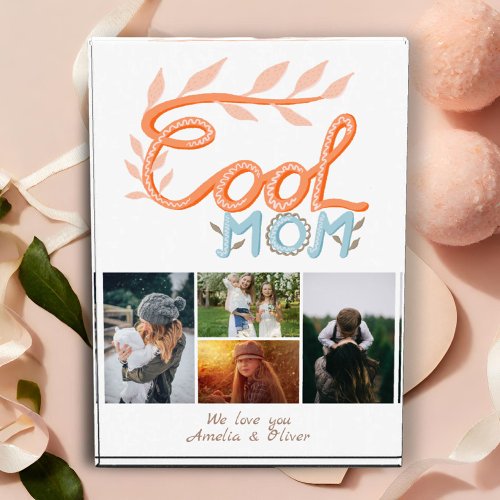 Cool Mom Hand Lettering Mothers Day 4 Photo Block