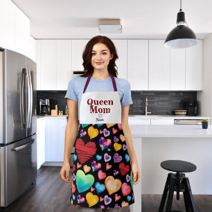 Cool Mom Hearts Apron
