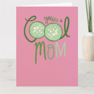 Cool Mom Mother's Day Folded Greeting Card