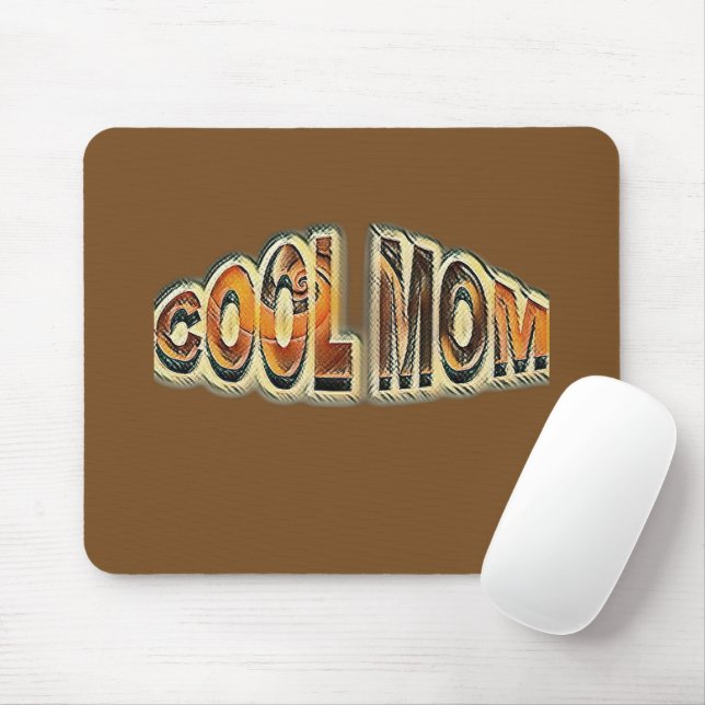 Cool Mom Mouse Pad (With Mouse)