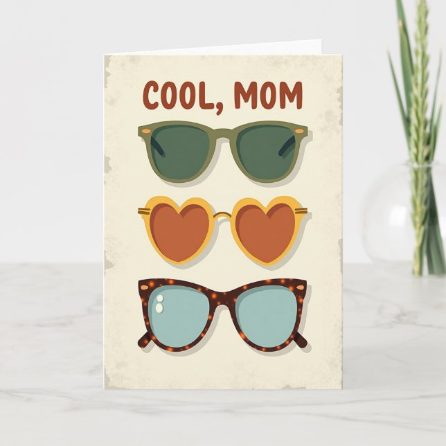 Cool Mom Shades Mothers Day Card (Front)