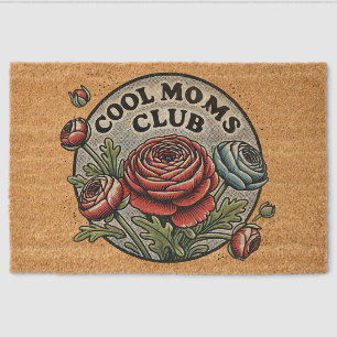 Cool Moms Club Mother's Day Mom Fiber Doormat