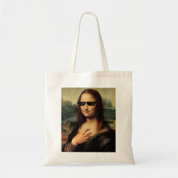 Cool Monalisa Selfie Tote Bag