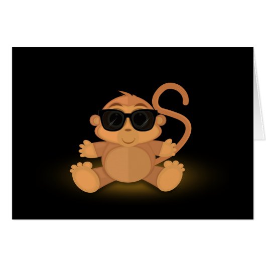 Cool Monkey 2 Cards (Front Horizontal)