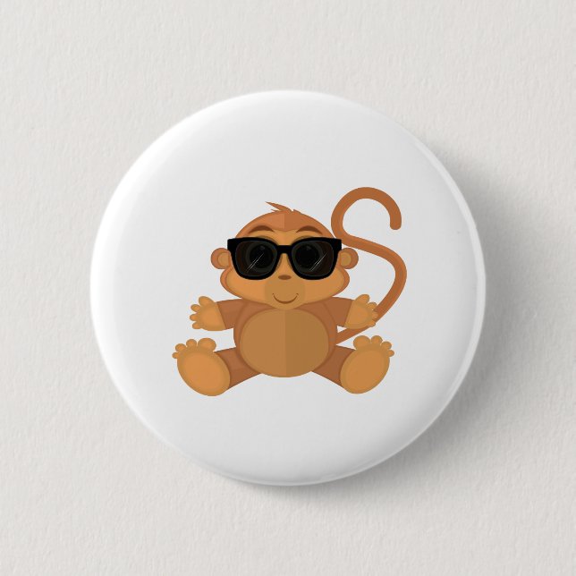 Cool Monkey Button (Front)