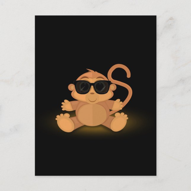 Cool Monkey Postcard (Front)