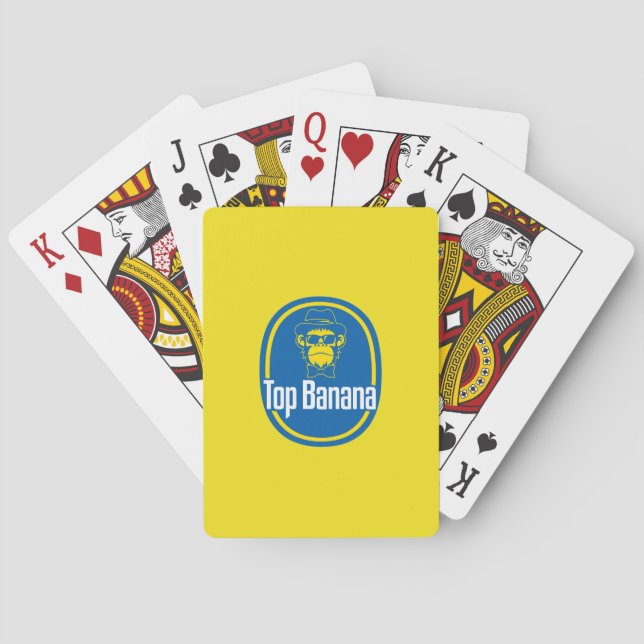 Cool Monkey Top Banana Poker Cards (Back)