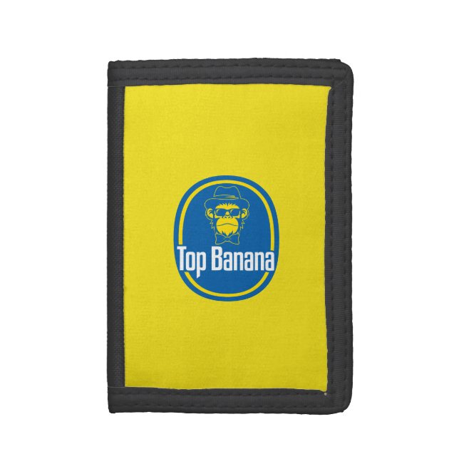 Cool Monkey Top Banana  Trifold Wallet (Front Vertical)