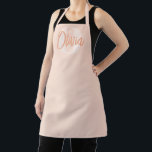 Cool Monochrome Blush Pink Trendy Script Monogram Apron<br><div class="desc">Introducing the Cool Monochrome Preppy Blush Pink Trendy Script Monogram Apron – a delightful blend of elegant script typography and modern minimalist design. This personalized apron for women is the perfect custom Mother's Day gift, showcasing a chic and sophisticated script monogram. Designed to be a thoughtful and personalized gift for...</div>