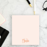 Cool Monochrome Blush Pink Trendy Script Monogram Notepad<br><div class="desc">Elevate your note-taking experience with our Cool Monochrome Blush Pink Trendy Script Monogram Notes – the perfect blend of style and functionality. These personalized notes are designed to add a touch of sophistication to your daily tasks. The trendy script monogram, combined with the elegant script signature typeface font, creates a...</div>