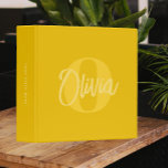 Cool Monochrome Yellow Trendy Script Monogram 3 Ring Binder<br><div class="desc">Introducing our Cool Monochrome Yellow Trendy Script Monogram 3-ring binder, a stylish and practical accessory designed for women who appreciate modern minimalist aesthetics. This personalized binder is perfect for staying organized at work, school, or home. The trendy script monogram adds a touch of elegance, making it a thoughtful and chic...</div>