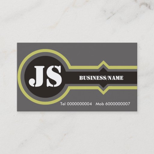 Customizable Cool Monogram Business Cards