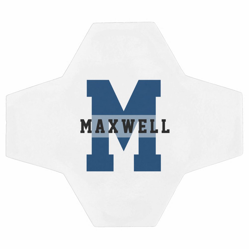 Disover Cool Monogram Custom Name Classic Light Blue Socce Soccer Ball