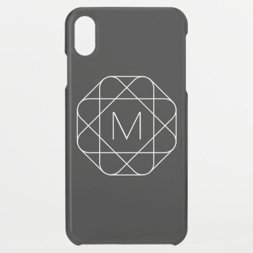 Cool Monogram Hip Logo Style Vibe  Black iPhone XS Max Case