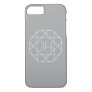Cool Monogram, Hip Logo Style Vibe | Grey & White iPhone 8/7 Case