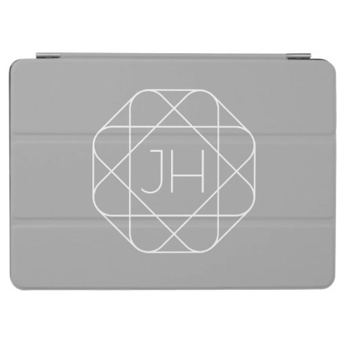 Cool Monogram Hip Logo Style Vibe  Grey  White iPad Air Cover