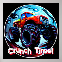 Cool Monster Truck Crunch Time