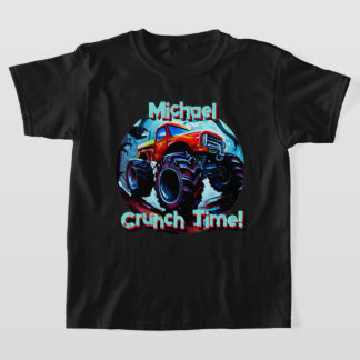 Cool Monster Truck Crunch Time T-Shirt