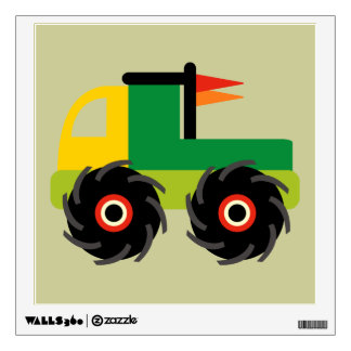 Cool Monster Truck Nursery Kids Wall Decal