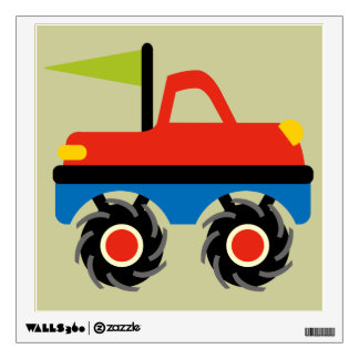 Cool Monster Truck Nursery Kids Wall Decal