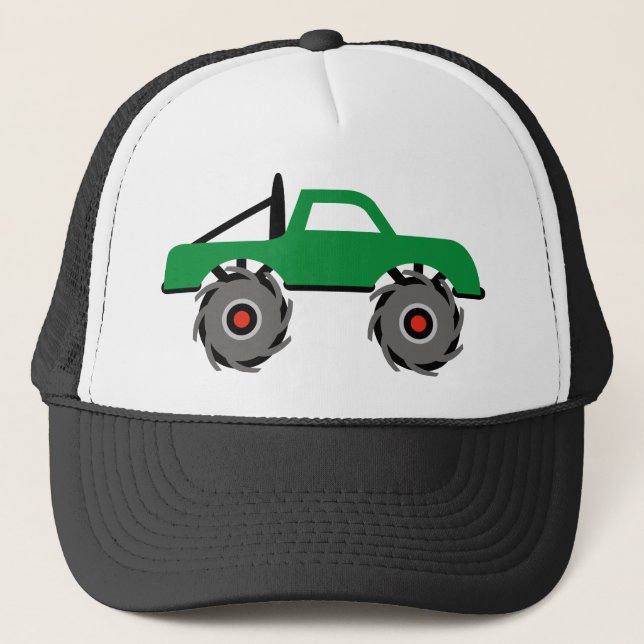 Cool Monster Truck Tshirts Adults Sizes Trucker Hat (Front)