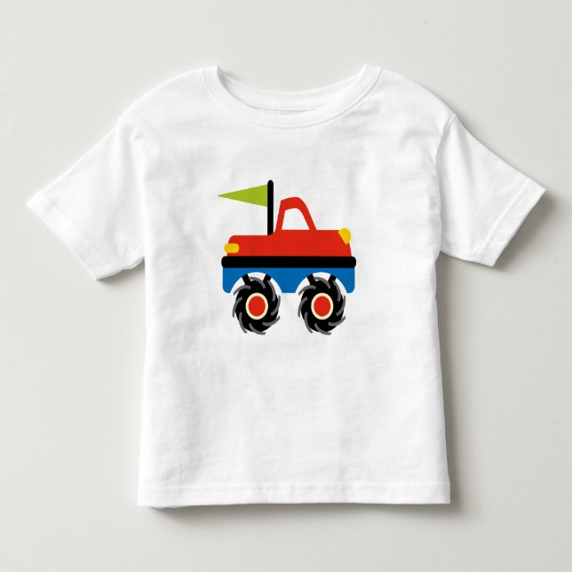 Cool Monster Truck Tshirts Kids Adults Sizes (Front)