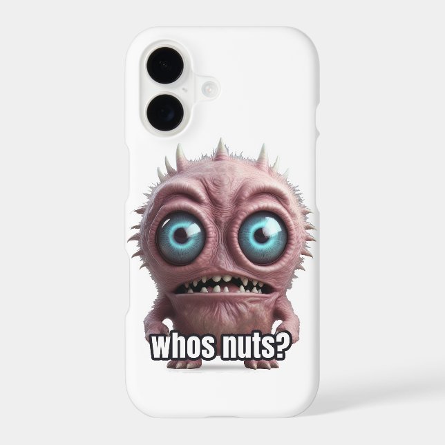 Cool monster with funny text quote design iphone case (Back)