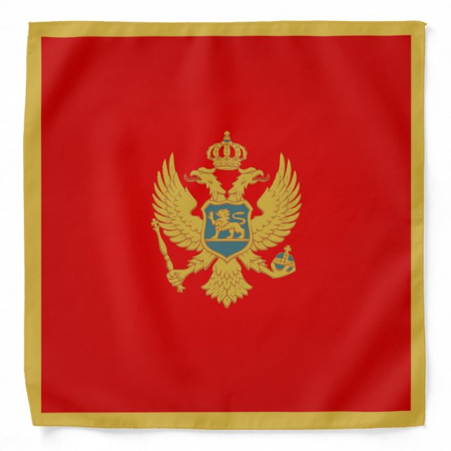 Cool Montenegro Flag Fashion Bandana (Front)