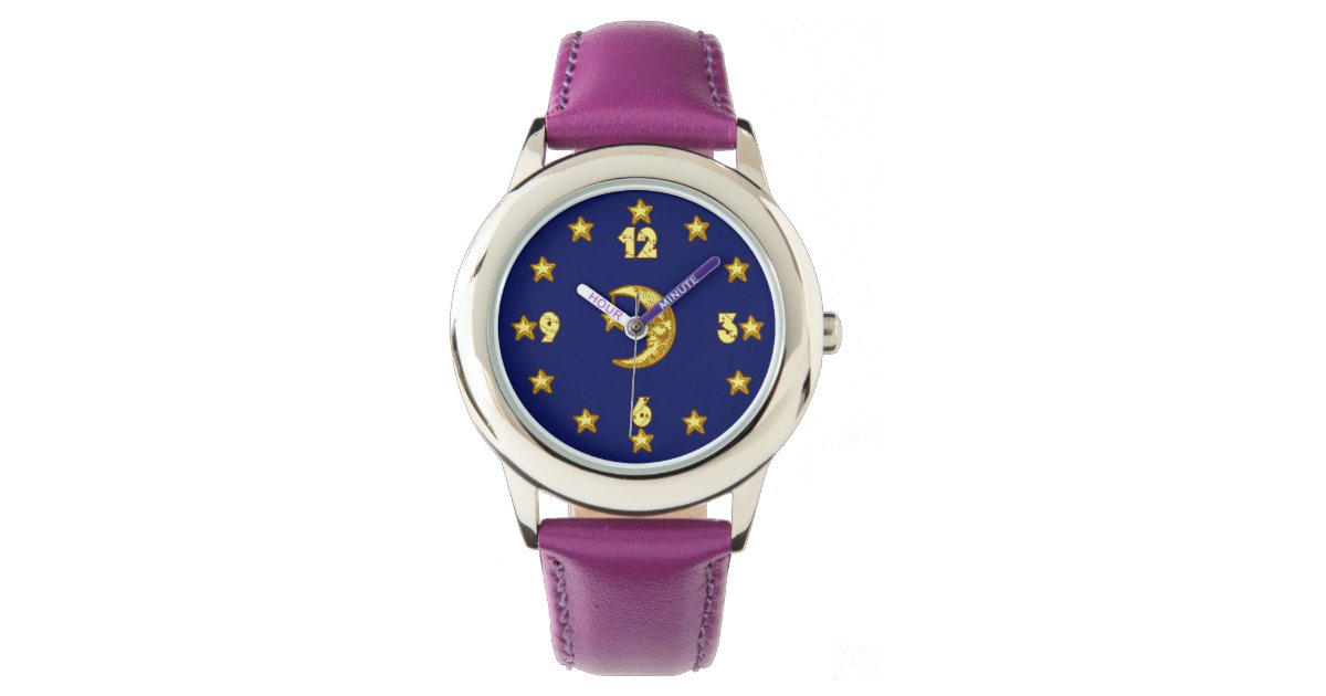 Cool Moon and Stars Watch Zazzle