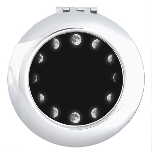 Cool Moon Phases Compact Mirror (Front)