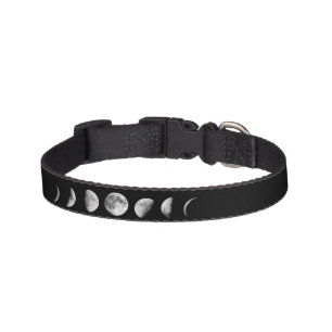 Cool Moon Phases Dog Collar