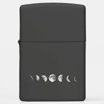 Cool Moon Phases Zippo Lighter by FineDezine at Zazzle