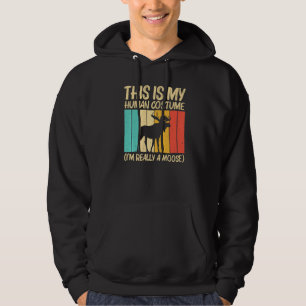 Cool Moose For Men Women Moose Alaska Moose Elk Hu Hoodie