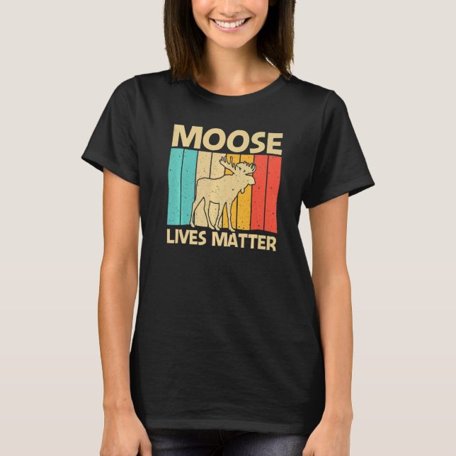 Cool Moose For Men Women Moose Deer Bull Elk T-Shirt (Front)